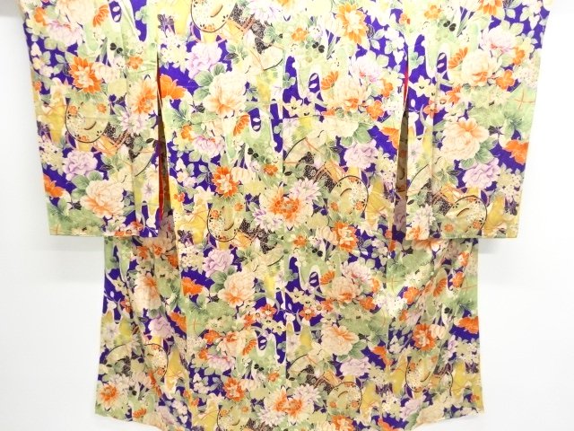 Japanese Kimono / Chirimen Kinsha Silk